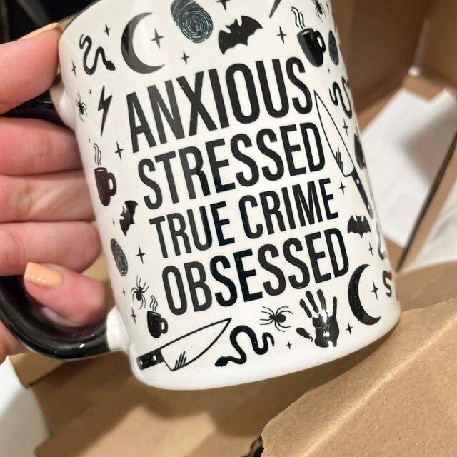 True Crime Mug, True Crime, Witch Aesthetic, Crime Mug, Witch Mug, Witchy Mug, Goth Mug, Celestial Mug