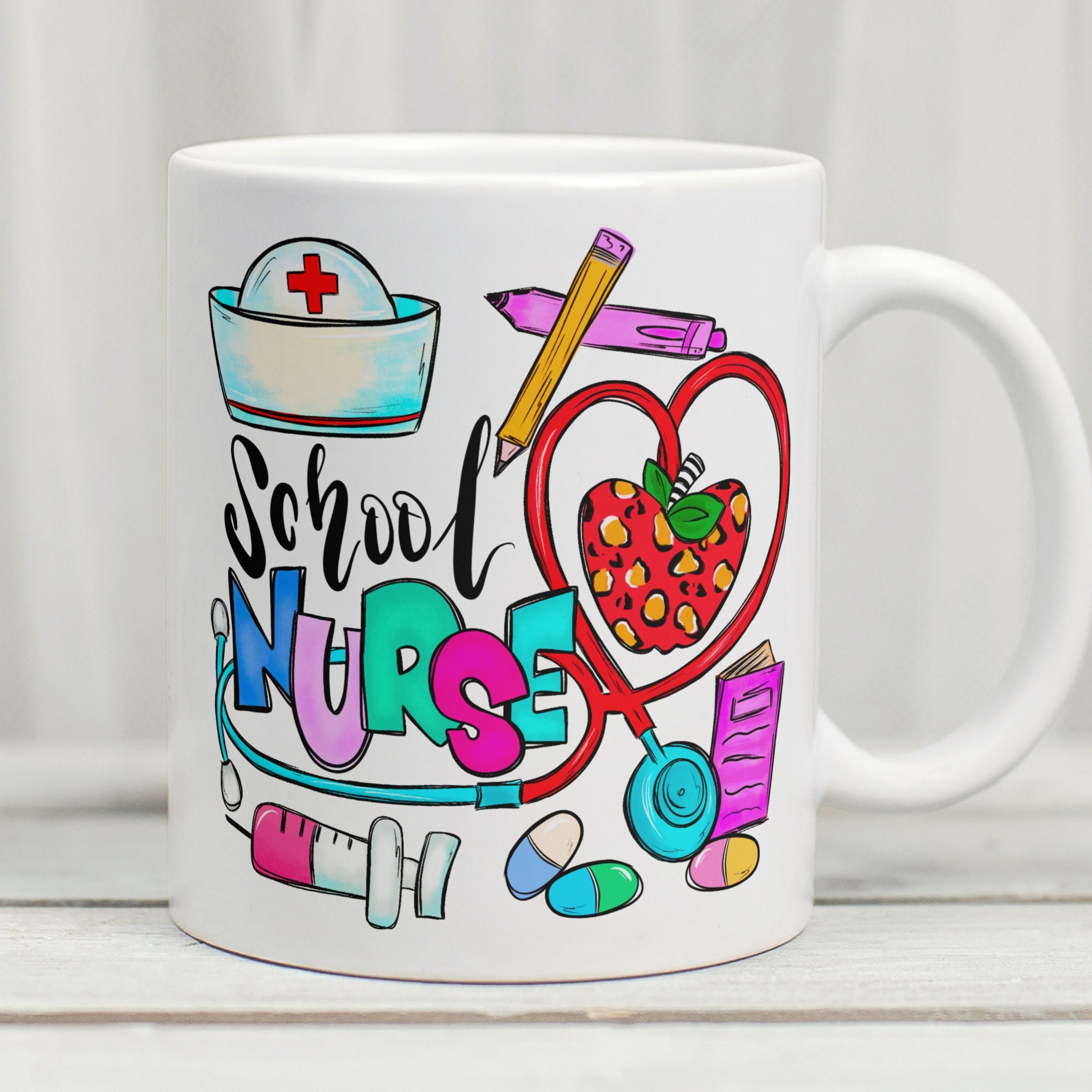 School Nurse Mug, School Nurse Gift, School Nurse Coffee Mug, School Nurse Cup, Gift For School Nurse, School Nurse Present