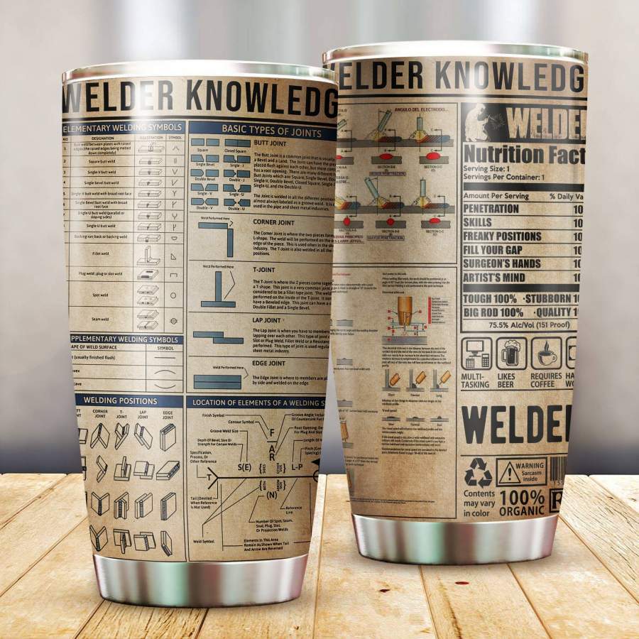 [Tumbler] Welder Knowledge Stainless Steel   Oz-10493