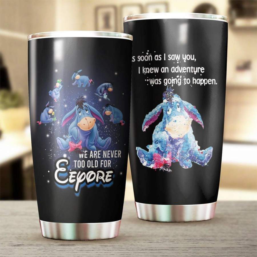 Eeyore 01 Stainless Steel Tumbler 20 Oz, Eeyore 01 Stainless Steel Mug Cartoon