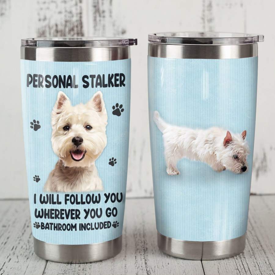 Westie Dog Steel Tumbler MR1107 69O52