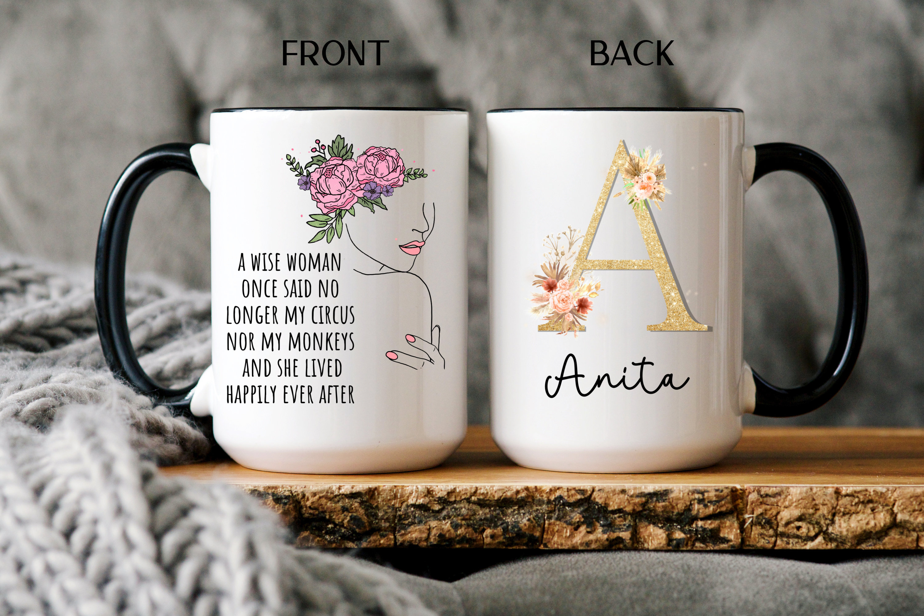 Personalized Retirement Gifts for Women Coworker, A Wise Woman Said Mug, Funny Retiree Mug For Her, Retirement Gift for Boss Or Friend