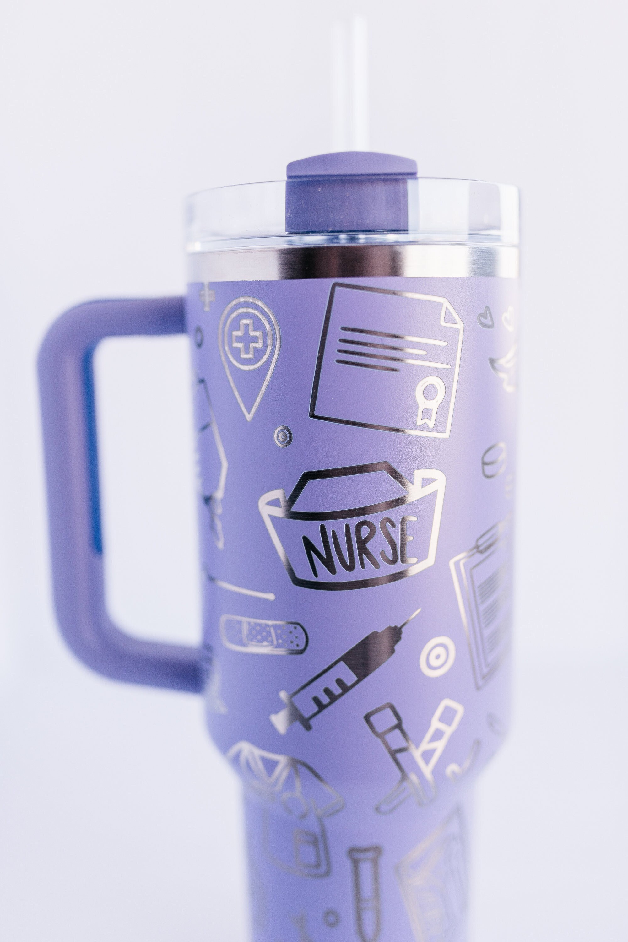 Stanley 40oz tumbler | Nurse Design Custom Engraved